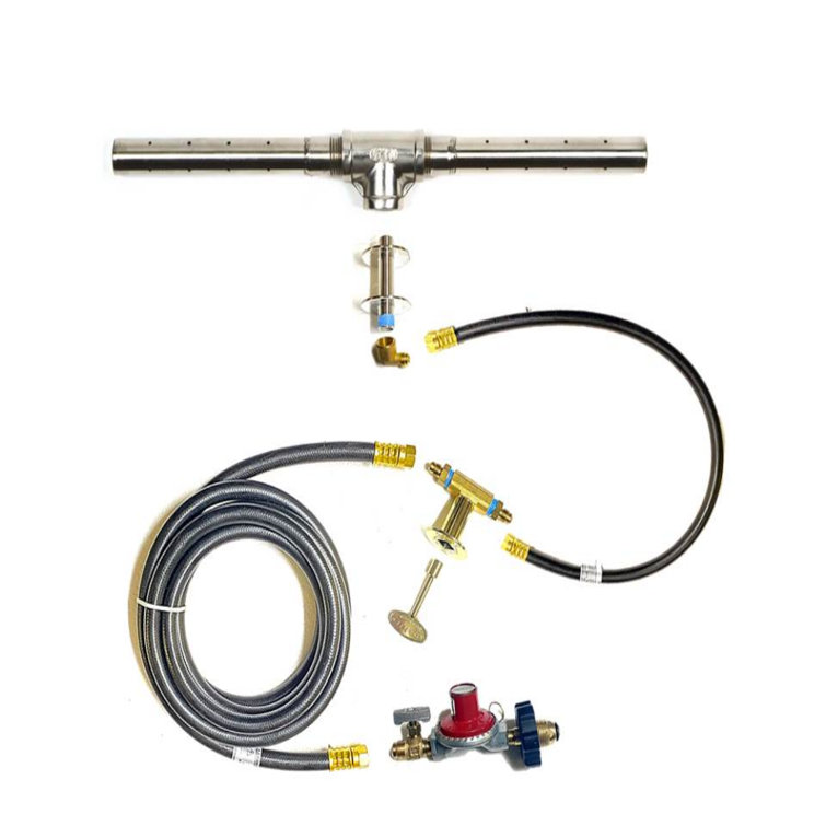 Easy Fire Pits Complete Deluxe Diy Straight Trough Fire Pit Gas